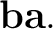$\displaystyle \mathbf b\mathbf a. $