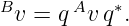 Bv  = qAv q∗.
