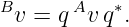 Bv  = qAv q∗.

