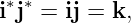 i∗j∗ = ij = k,
