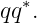   ∗
qq .
