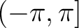 $(-\pi,\pi]$