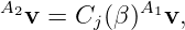 A2v = Cj(β )A1v,
