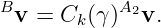 Bv =  Ck(γ)A2v.
