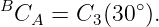 B            ∘
 CA  = C3 (30 ).
