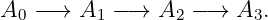 A  −→  A  − →  A  −→  A  .
 0       1      2       3
