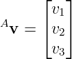       ⌊  ⌋
       v1
Av  = ⌈v2⌉
       v3
