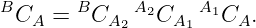 B       B    A2    A1
  CA =   CA2   CA1   CA.
