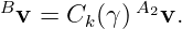 Bv = C  (γ)A2v.
       k
