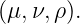 (μ, ν,ρ).
