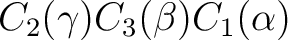 $C_2(\gamma)C_3(\beta)C_1(\alpha)$