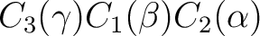 $C_3(\gamma)C_1(\beta)C_2(\alpha)$