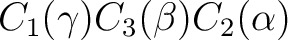 $C_1(\gamma)C_3(\beta)C_2(\alpha)$