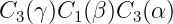 C3 (γ)C1(β)C3 (α)
