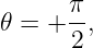       π-
𝜃 =  + 2,
