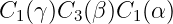 C1 (γ)C3(β)C1 (α)
