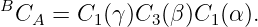BCA  =  C1(γ)C3 (β )C1(α ).
