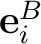 $\mathbf e_i^B$