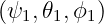 (ψ  ,𝜃 ,ϕ )
   1  1  1

