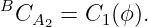BCA   =  C1(ϕ).
     2
