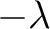 $-\lambda$