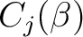 $C_j(\beta)$