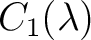 $C_1(\lambda)$