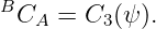 BCA  = C3 (ψ ).
