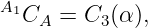 A1C   = C  (α),
    A     3
