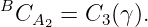 B
  CA2 =  C3(γ).
