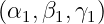 (α1, β1,γ1)
