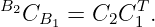 B2CB1  = C2CT1 .
