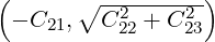 ( ∘ --2-----2)
− C21, C 22 + C 23