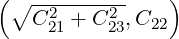 (∘ -2-----2- )
C21 + C 23,C22