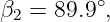          ∘
β2 = 89.9 ,
