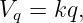 Vq = kq,

