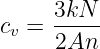 c =  3kN--
 v   2An
