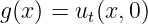 g (x) = ut(x, 0)

