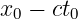x0 − ct0

