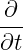 ∂--
∂t