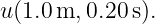 u(1.0 m,0.20 s).
