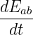 dEab-
dt