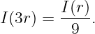 I(3r) = I-(r) .
          9
