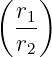 (r  )
 -1
 r2