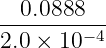 0.0888
2.0 ×-10-−4