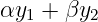 αy1 + βy2
