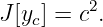 J[yc] = c2.
