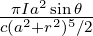 -πI2a2si2n5𝜃-
c(a +r )∕2