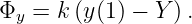 Φy  = k (y (1 ) − Y ).
