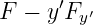 F −  y′F  ′
        y
